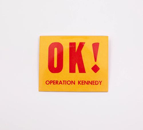 OK Operation Kennedy Identification Tag