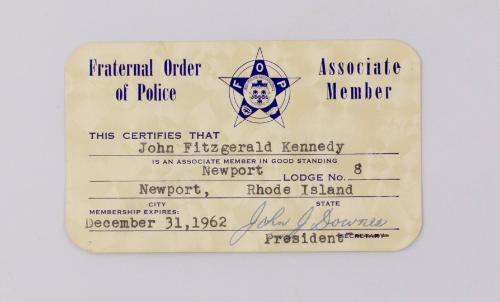 Fraternal Order of Police Membership Card