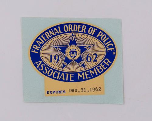 Fraternal Order of Police Decal