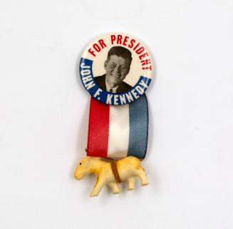 "John F. Kennedy for President" Campaign Button on Ribbon