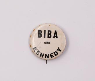 "Biba with Kennedy" Button