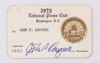 National Press Club Membership Card