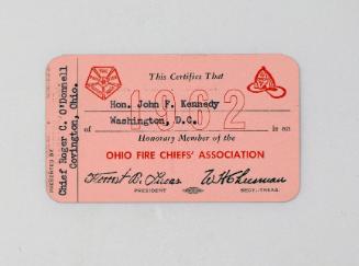 Membership Card for Ohio Fire Chief's Association