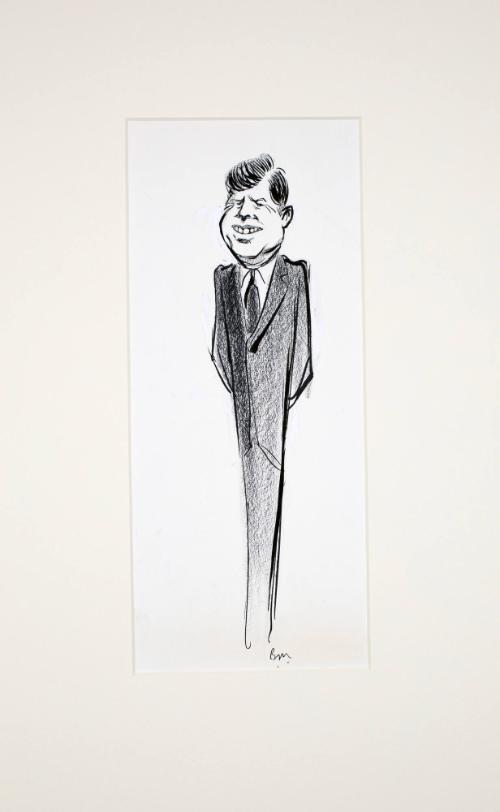 Caricature Drawing of John F. Kennedy