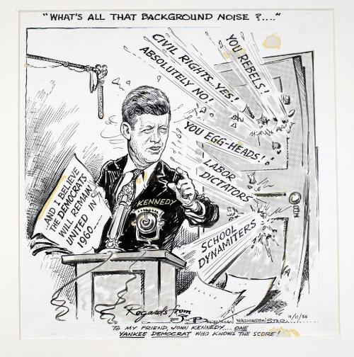 "What's All That Background Noise? . . . ." Cartoon