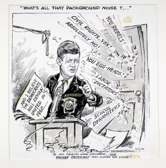 "What's All That Background Noise? . . . ." Cartoon