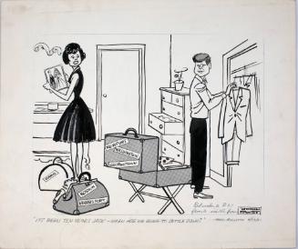 "It's been ten years, Jack - when are we going to settle down?" Cartoon