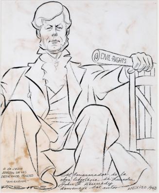 "Apostol de los Derechos Civiles 1963" Cartoon