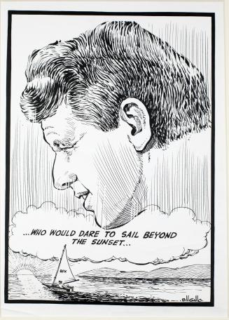 ". . . Who Would Dare To Sail Beyond The Sunset . . ." Cartoon
