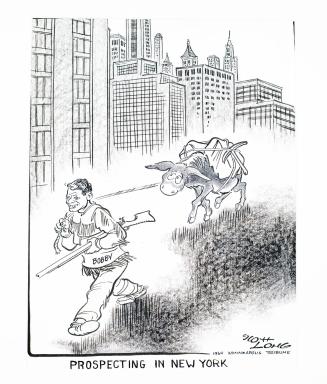 "Prospecting in New York" Cartoon