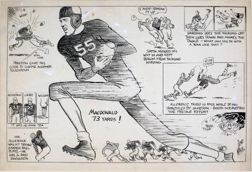 Harvard-Princeton football game Cartoon