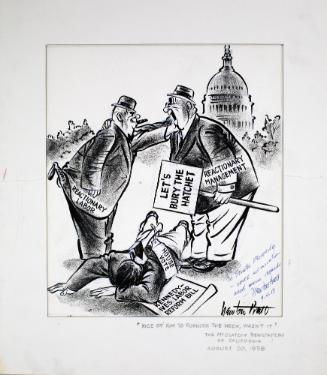 "Nice Of Him To Furnish The Neck, Wasn't It" Cartoon
