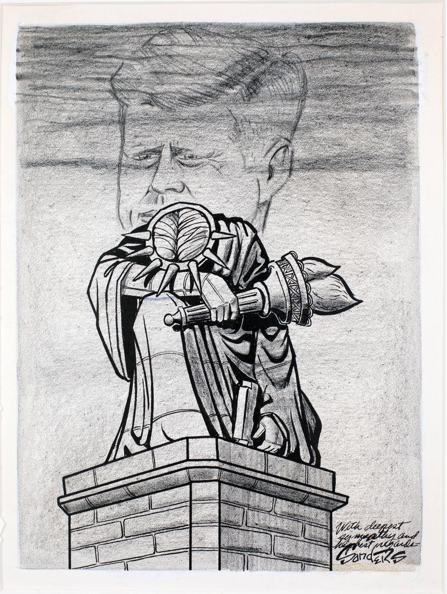 The Statue of Liberty Mouring Cartoon – All Artifacts – The John F ...