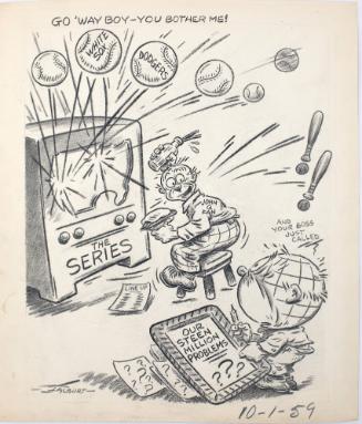 "Go 'Way Boy - You Bother Me!" Cartoon