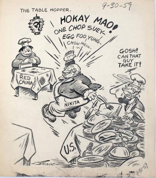 "The Table Hopper" Cartoon