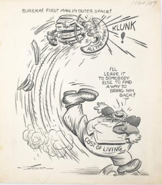 "Eureka! First Man In Outer Space!" Cartoon