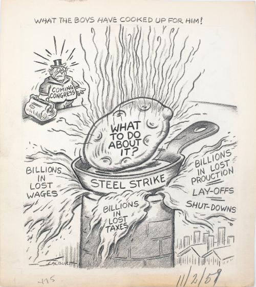 "What The Boys Have Cooked Up For Him!"  Cartoon
