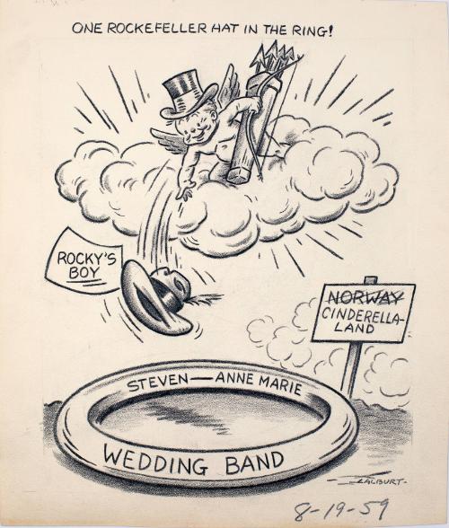 "One  Rockefeller Hat In The Ring!" Cartoon