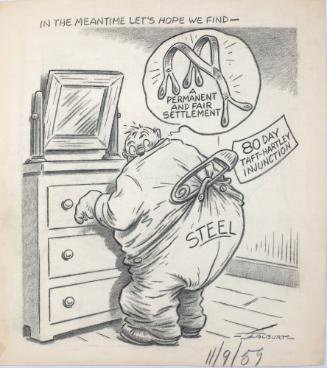 "In The Meantime Let's Hope We Find - "  Cartoon