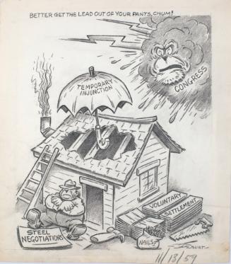 "Better Get The Lead Out Of Your Pants, Chum!" Cartoon