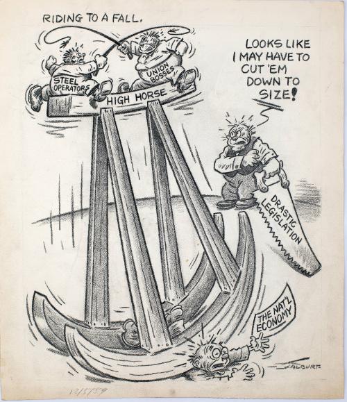 "Riding To A Fall" Cartoon