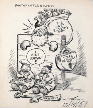 "Santa's Little Helpers."  Cartoon