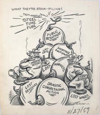 "What They're Stock-Piling" Cartoon