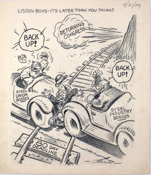 "Listen Boys - It's Later Than You Think! Cartoon