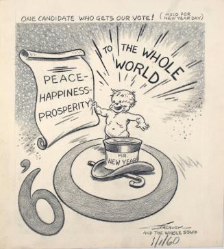 "One Candidate Who Gets Our Vote!" Cartoon