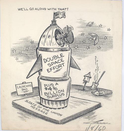 "We'll Go Along With That!"  Cartoon