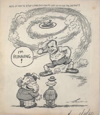 "Nice Of Him To Stop Long Enough To Let Us In On The Secret!" Cartoon