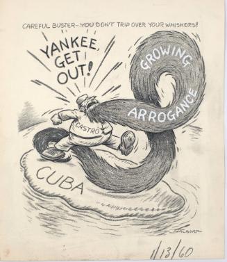 "Careful Buster - You Don't Want To Trip Over Your Whiskers!" Cartoon
