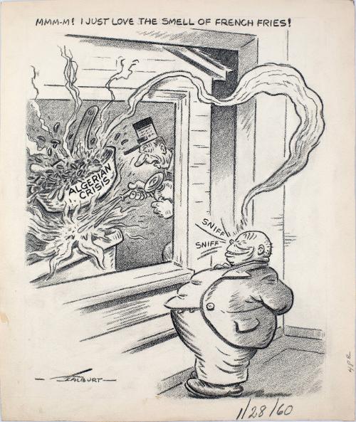 "Mmm-M! I Just Love The Smell Of French Fries!" Cartoon