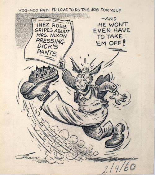 "Yoo-Hoo Pat! I'd Love To Do The Job For You!" Cartoon