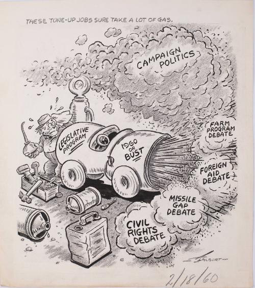 "These Tune-Up Jobs Sure Take A Lot Of Gas." Cartoon