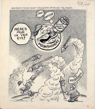"Another Moon Shot Program Missing The Mark." Cartoon