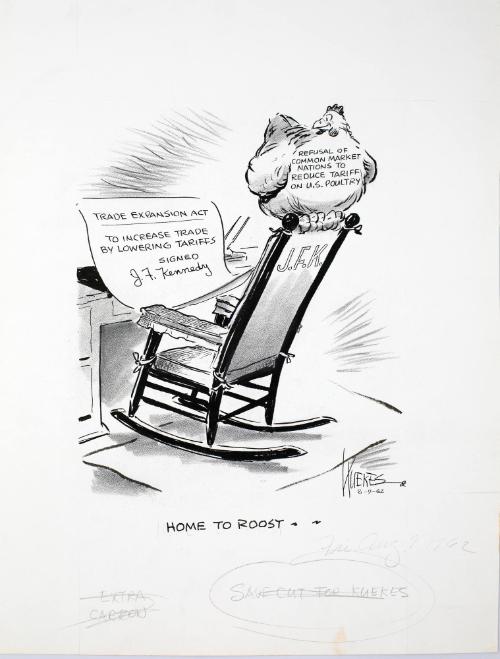 "HOME TO ROOST" Cartoon