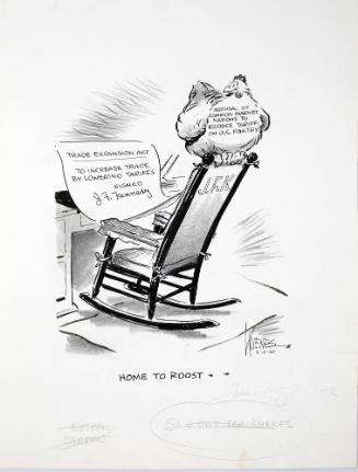 "HOME TO ROOST" Cartoon