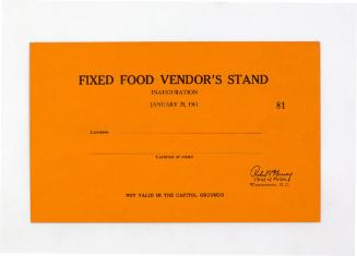 2 Fixed Food Vendor's Stand Pass