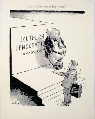 "Like to Give Me a Big Push?" Cartoon