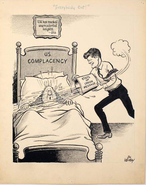 "Everybody Out!" Cartoon