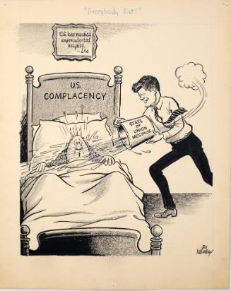 "Everybody Out!" Cartoon