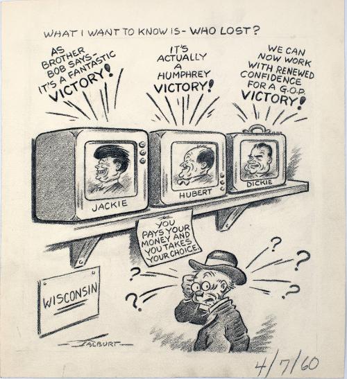 "What I Want To Know Is - Who Lost?" Cartoon