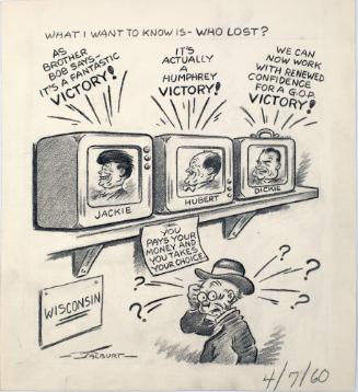 "What I Want To Know Is - Who Lost?" Cartoon