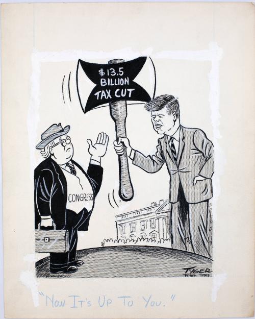 "Now It's Up To You." Cartoon
