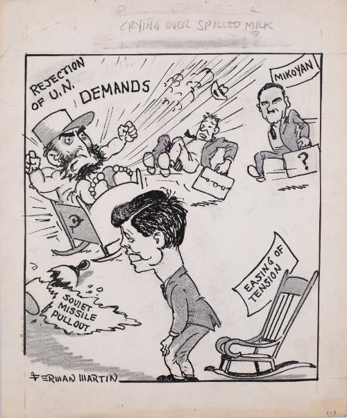 "Crying Over Spilled Milk" Cartoon