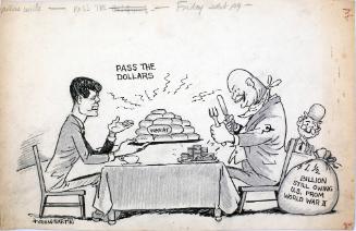 "Pass The Dollars" Cartoon