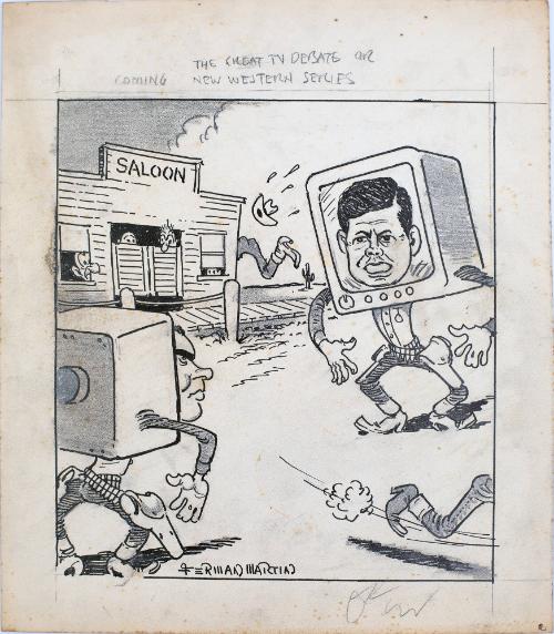 "The Great TV Debate or New Western Series" Cartoon