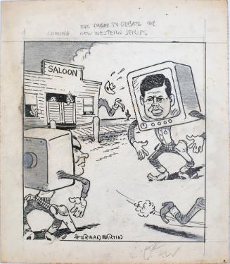 "The Great TV Debate or New Western Series" Cartoon