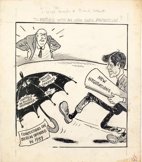 "To Replace with An Iron Clad Protection?" Cartoon